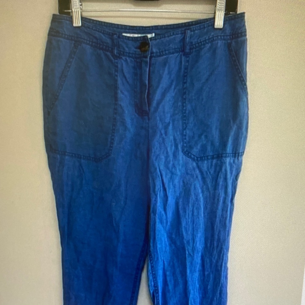 Boden Straight-Leg Pants in Blue